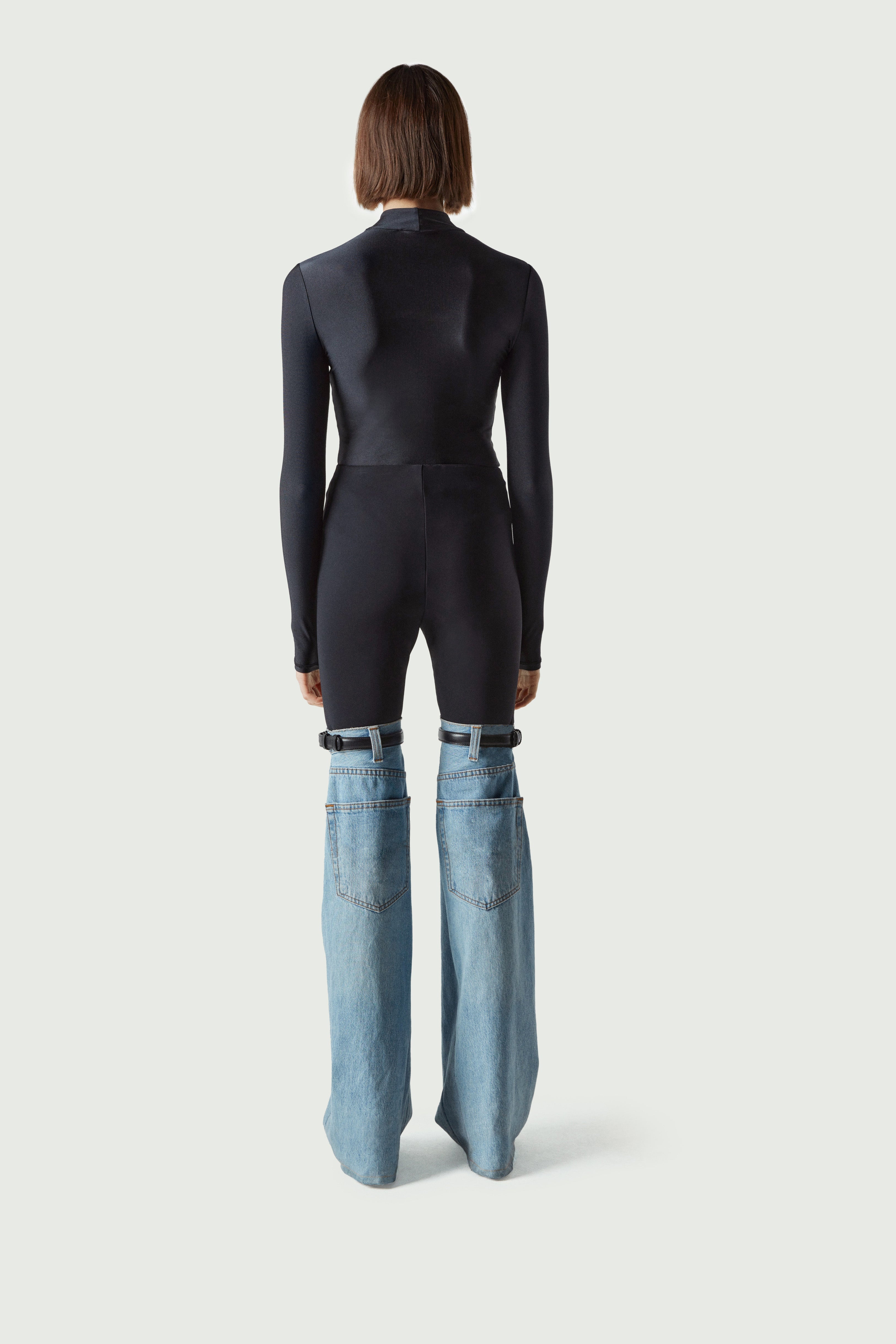 Hybrid Flare Denim Trousers - 4