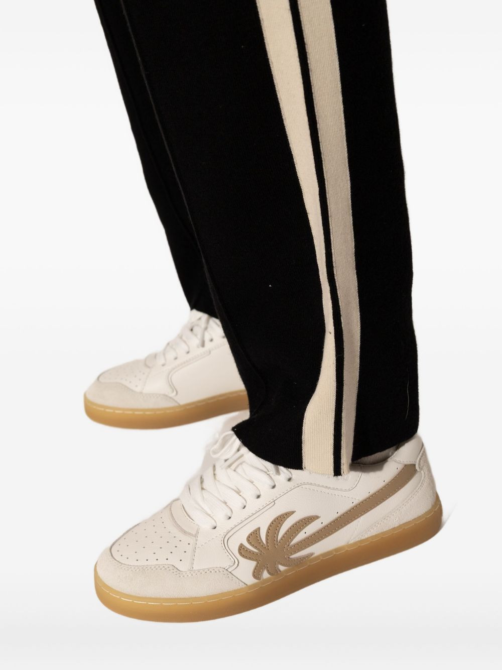 palm tree leather sneakers - 4