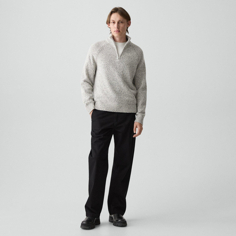 Theory Quarter-Zip Sweater in Wool-Blend Twist outlook