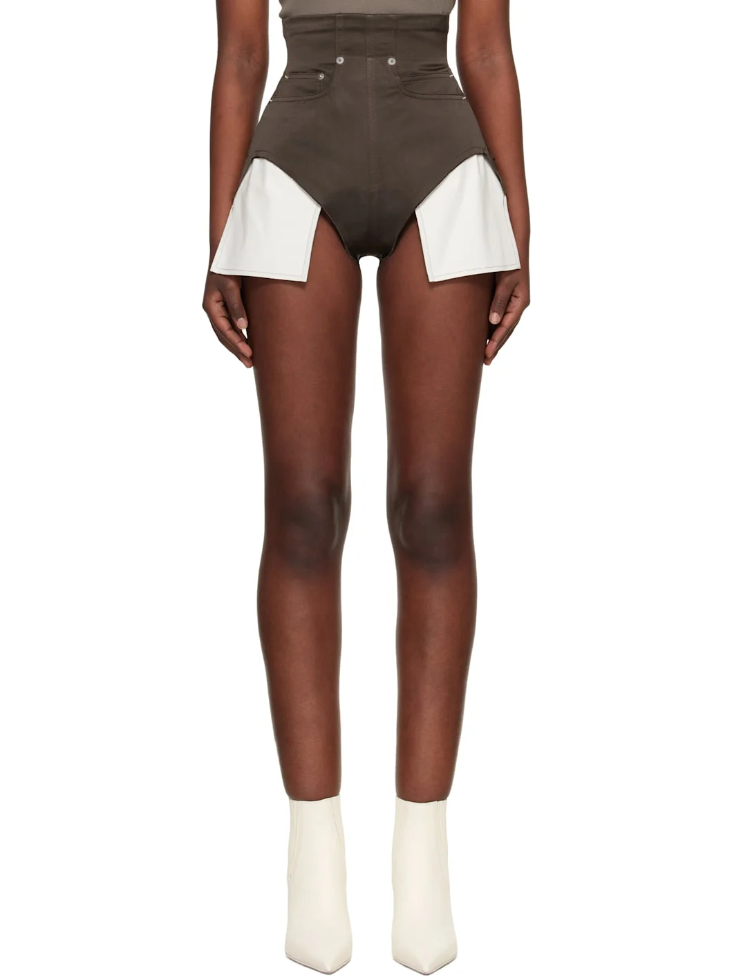 Brown Temple Dirt Cutoffs Shorts - 1