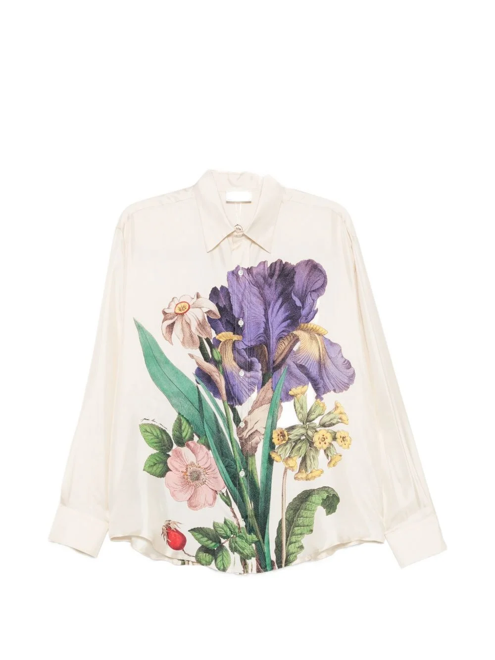 Printed silk shirt - 1