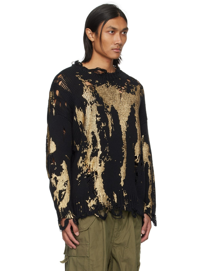 R13 Black Printed Sweater outlook