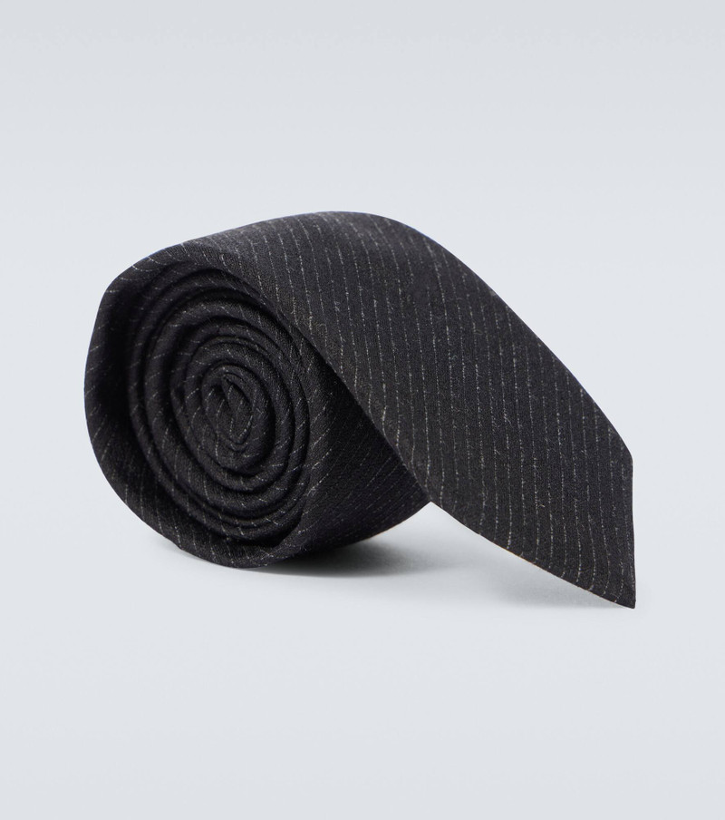 Striped silk-blend tie 1
