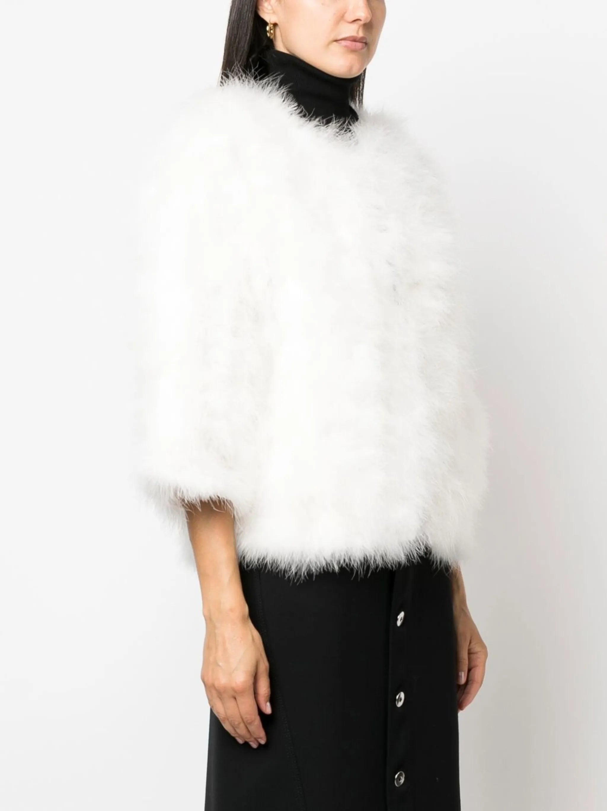 Yves Salomon Feather-trim Jacket - 5