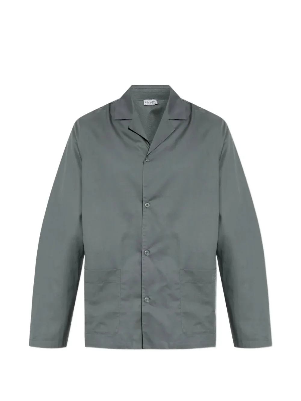 PATCH-POCKET NOTCHED-COLLAR SHIRT - 1
