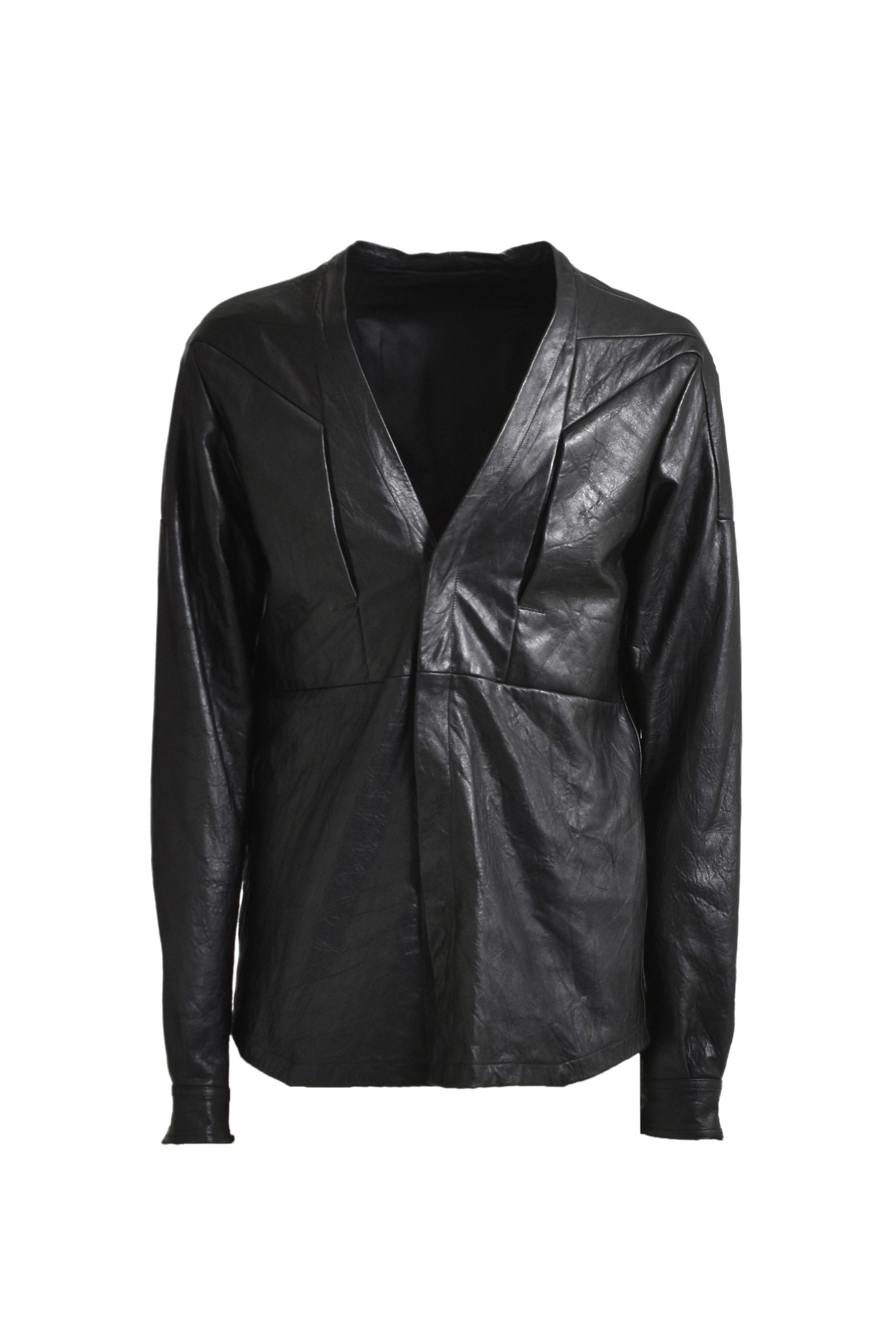 Rick Owens GIRDERED LARRY SHIRT / BLK | nubiantokyo | REVERSIBLE