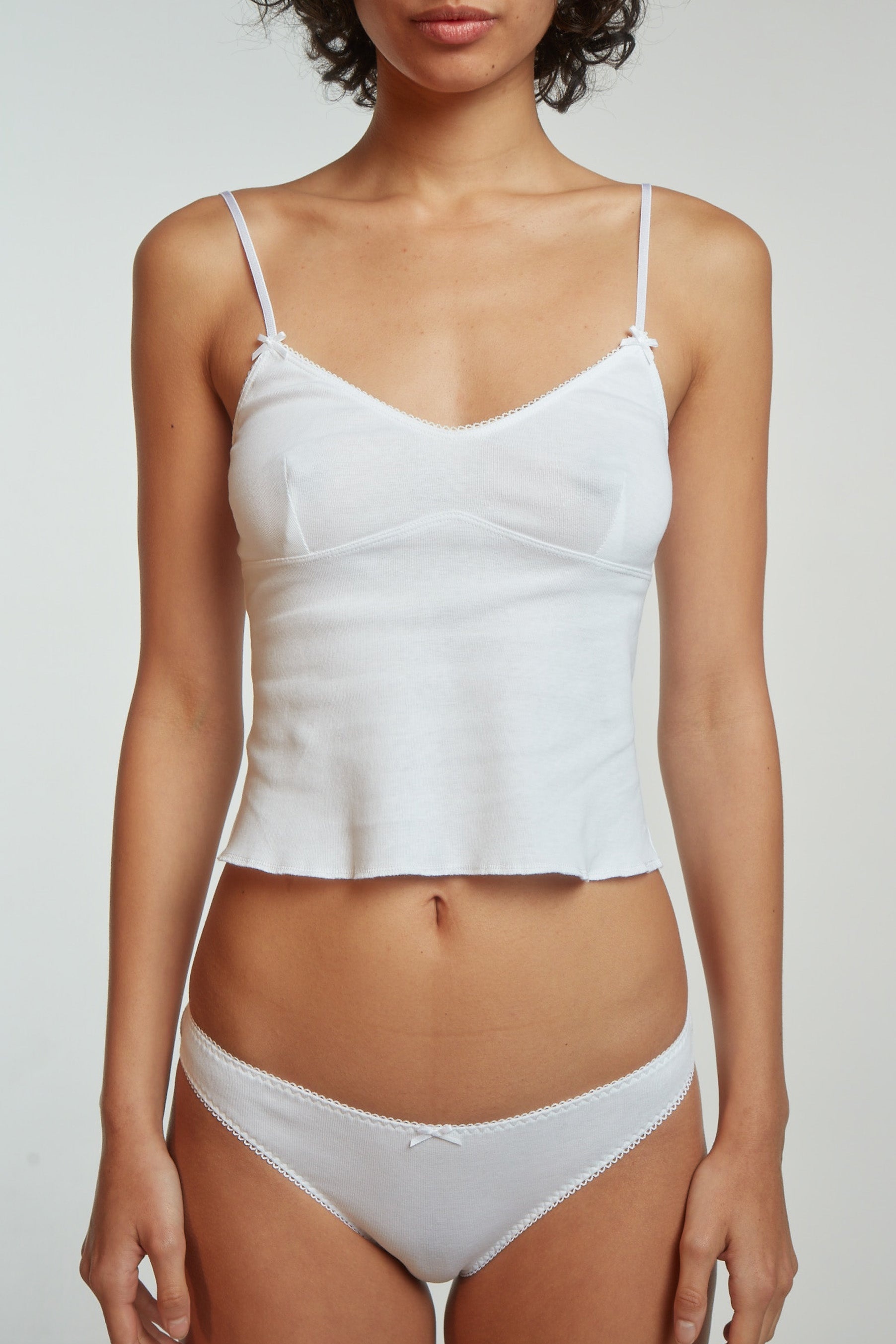 The Bralette Tank: Cotton Jersey White - 8