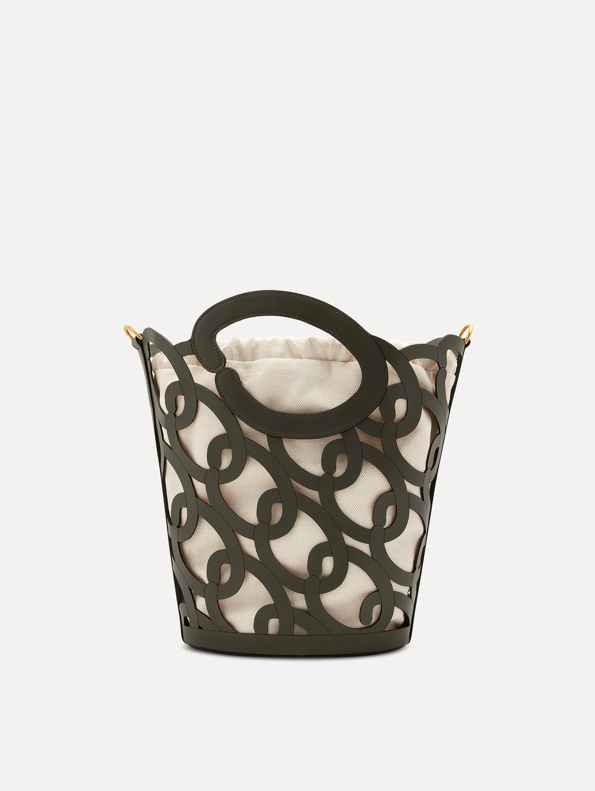 OSCAR CHAIN-LINK LEATHER TOTE - 4