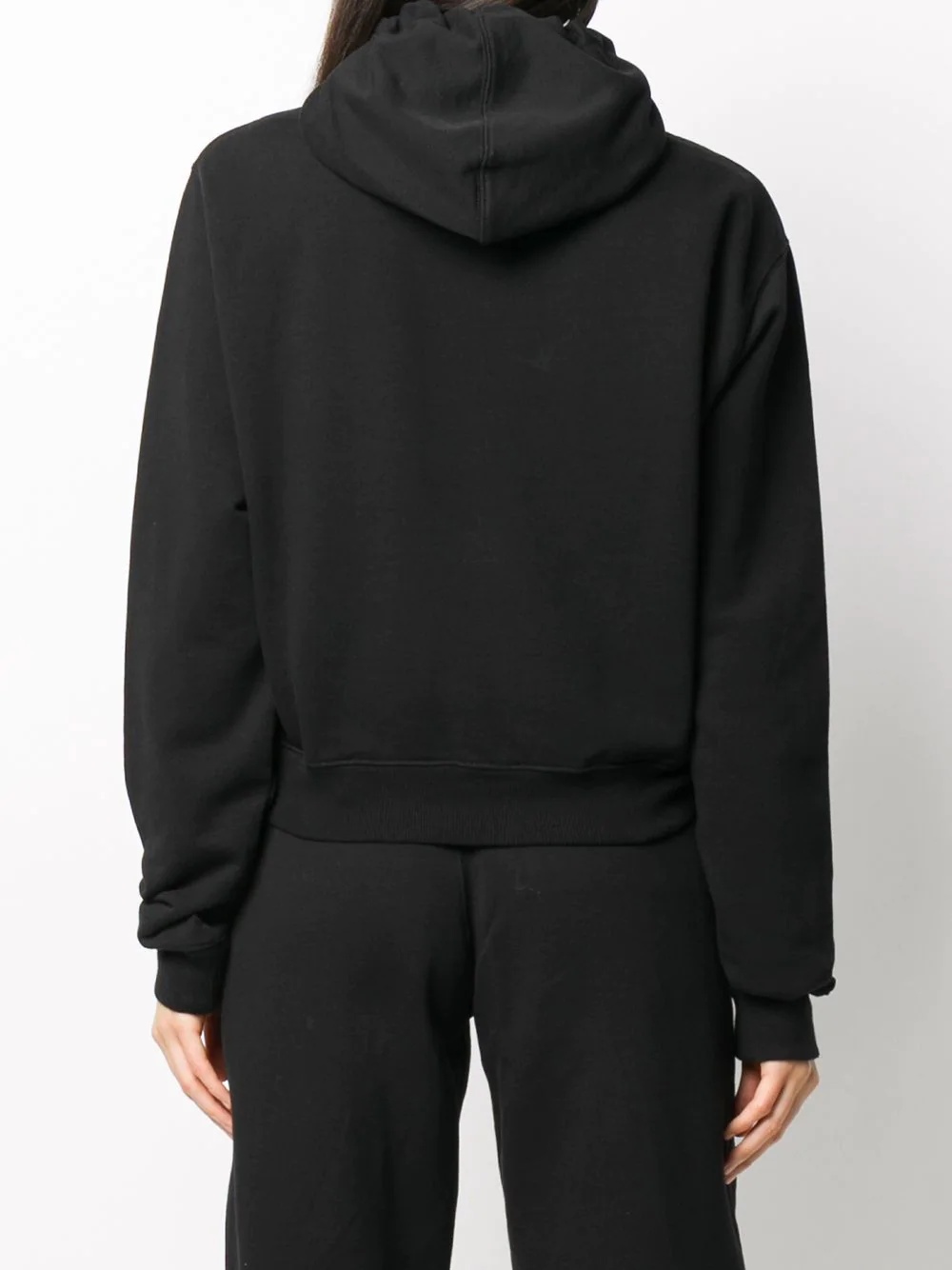 Paper Clip cropped hoodie - 4