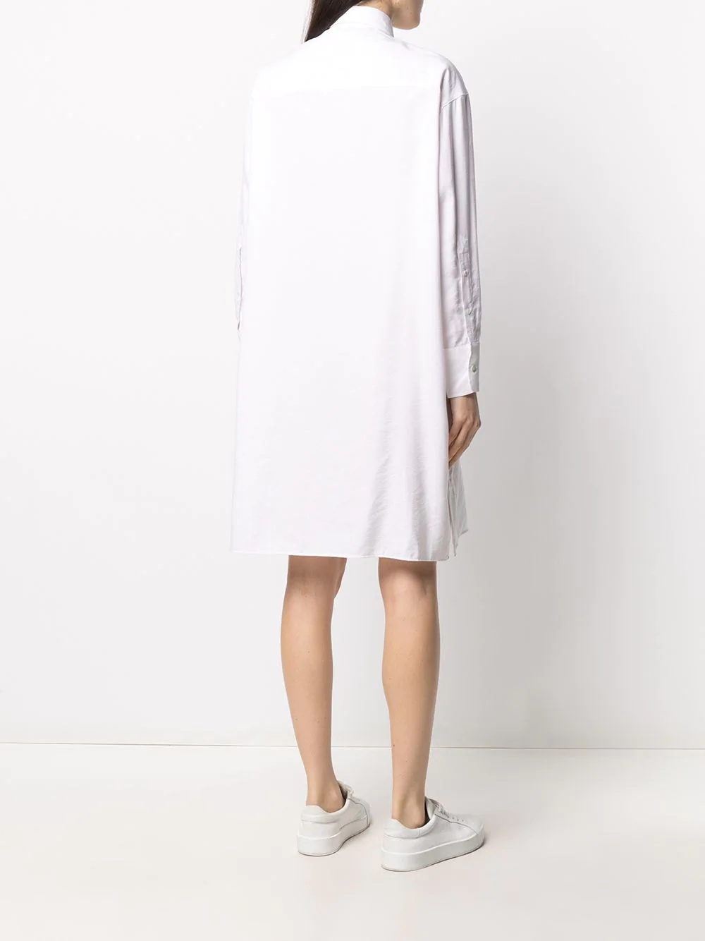 knee-length shirt dress - 4