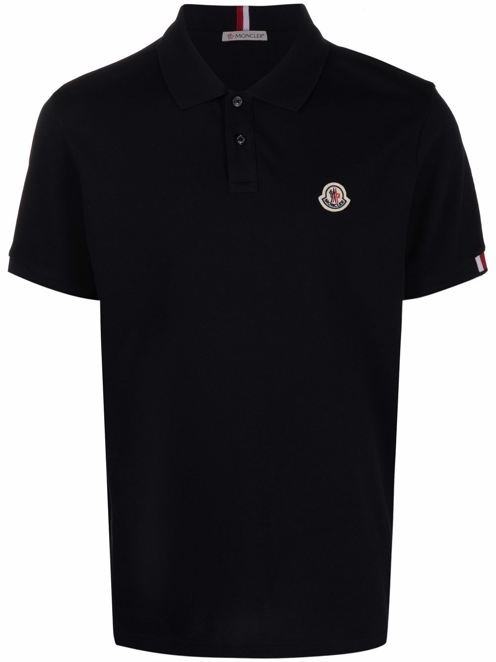 logo patch polo shirt - 1