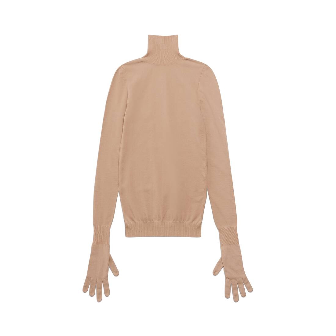 Women's Gloves Sweater in Light Beige - 1
