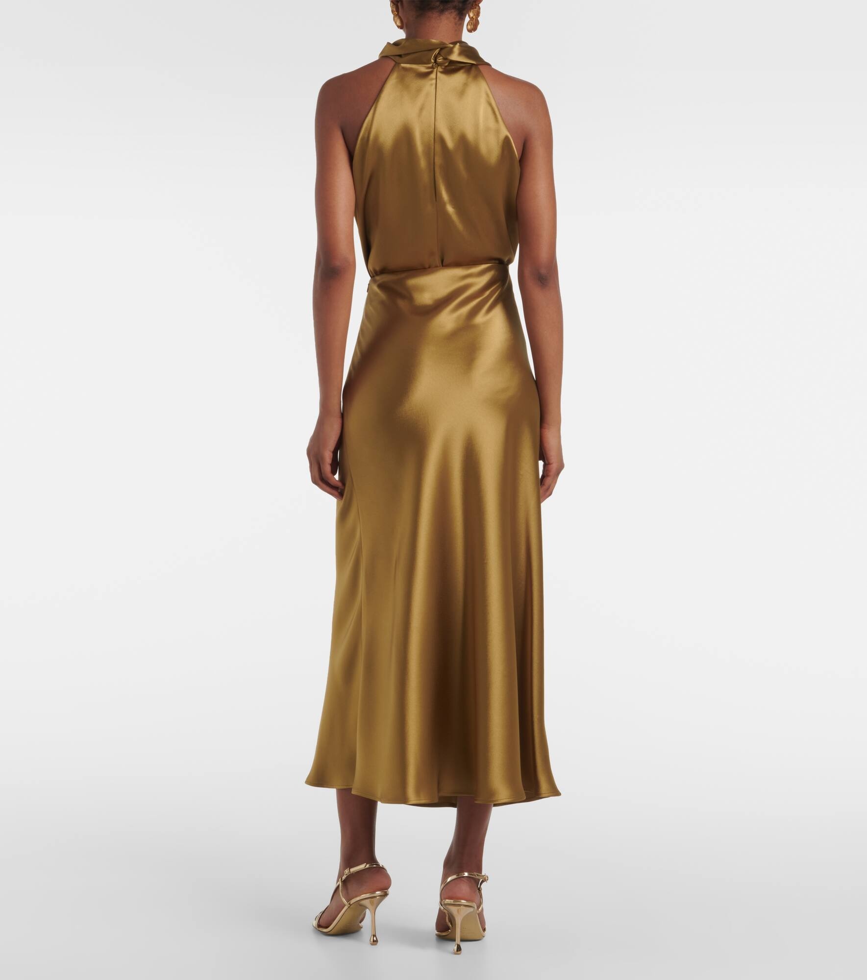 Valletta satin slip skirt - 3