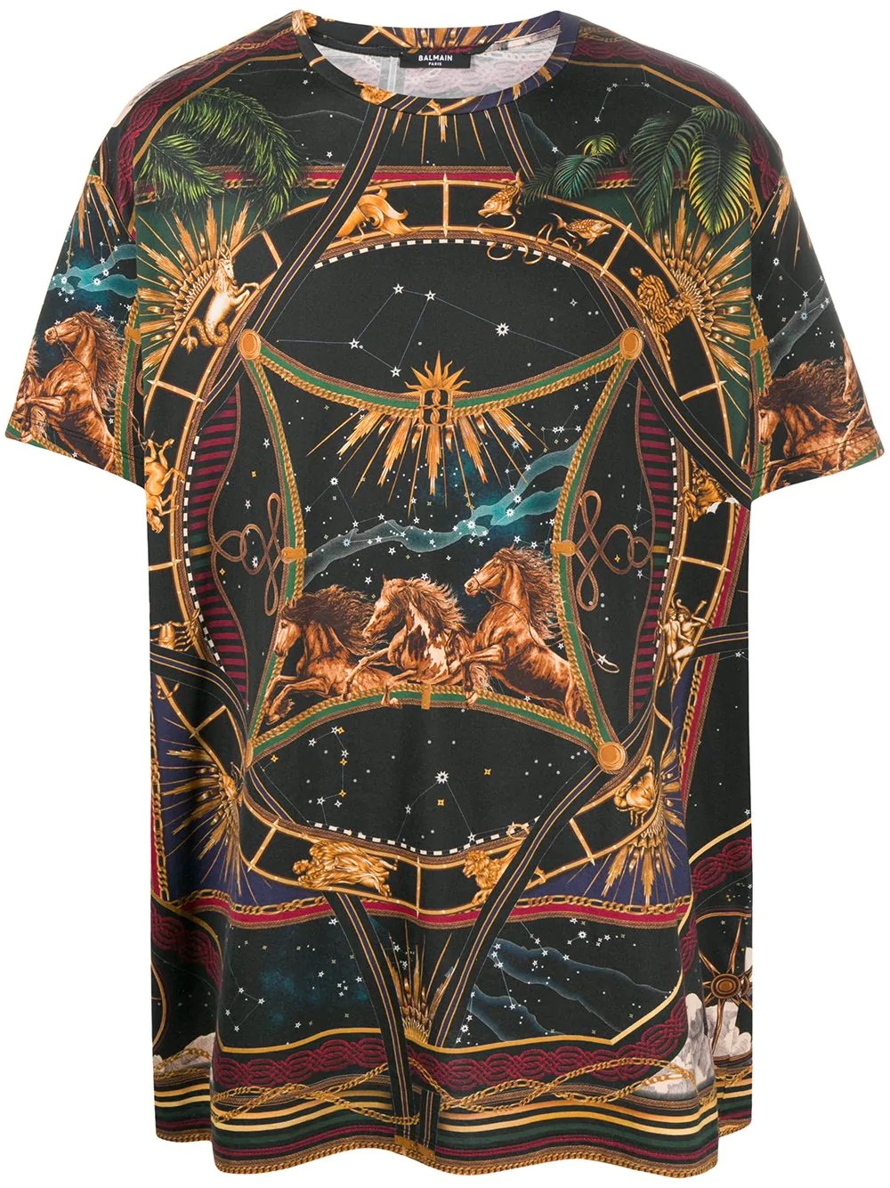 printed short-sleeve T-shirt - 1