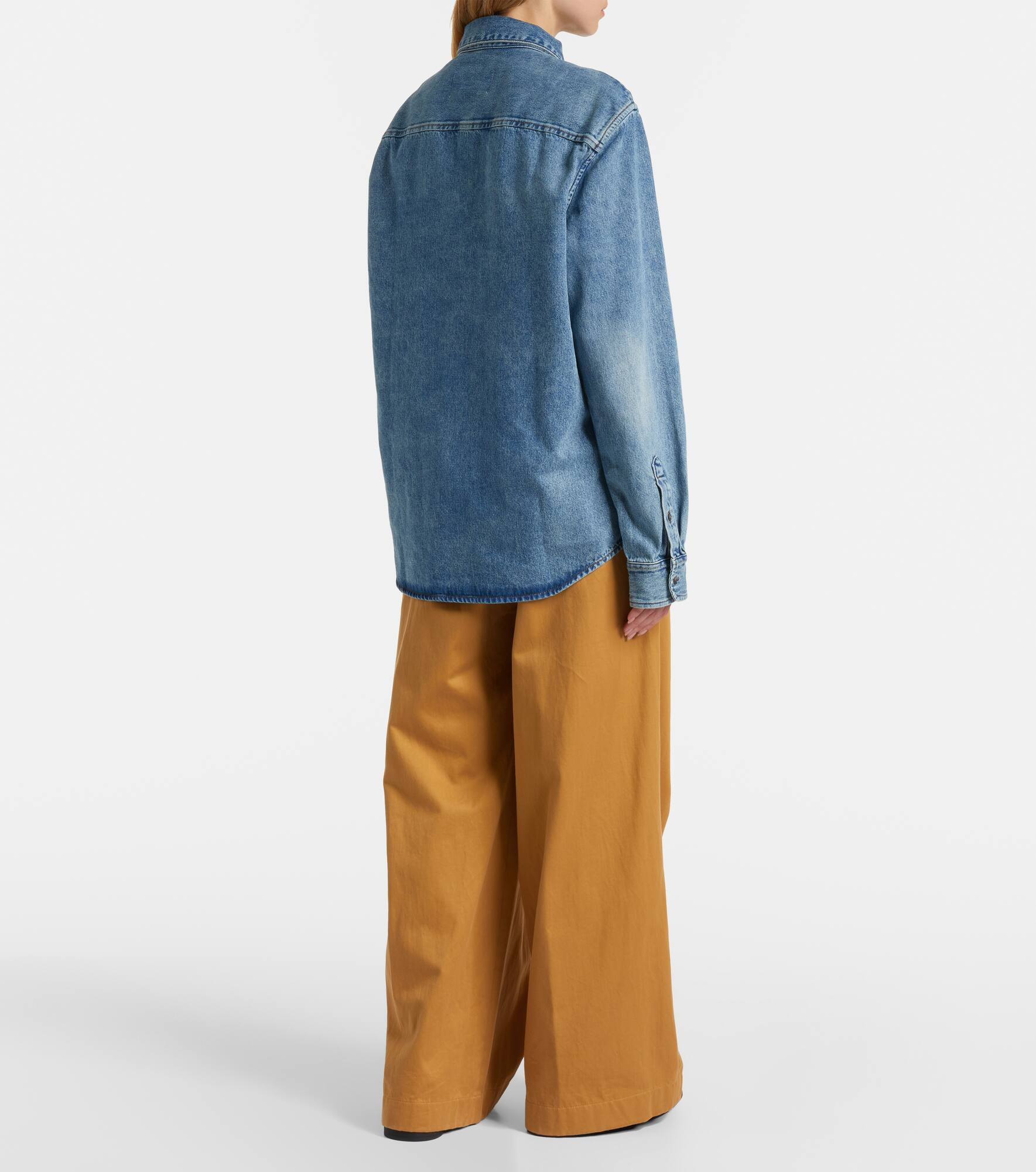 Embroidered denim shirt - 3