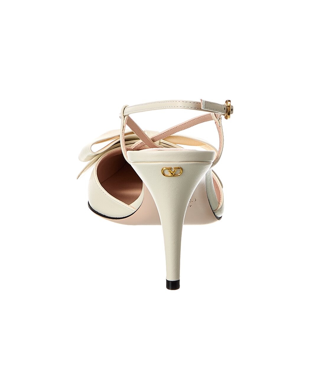 Valentino Bowow 85 Leather Slingback Pump - 3