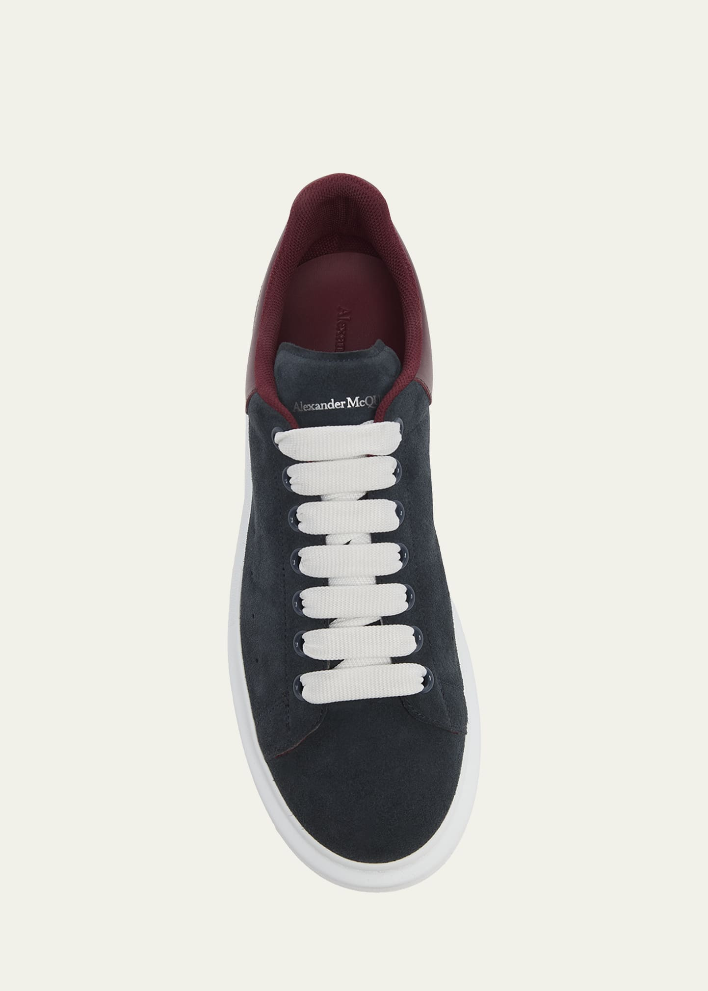 Men's Suede Leather-Backstay Oversized Sneakers - 5