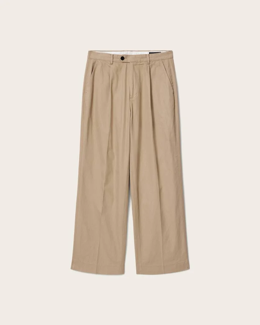 MIDAS WIDE LEG RELAXED FIT PANTS - 1