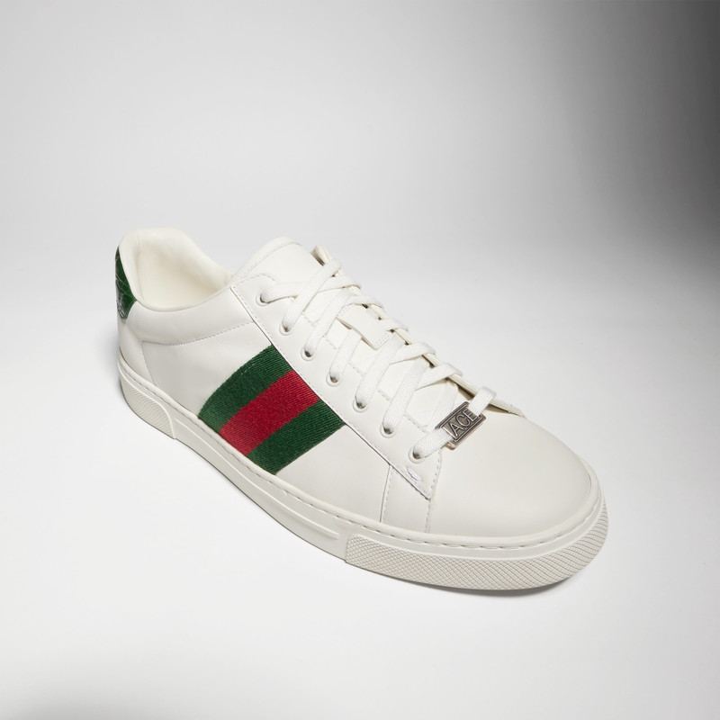 GUCCI Men's Gucci Ace sneaker with Web - 757892AACAG9055 | REVERSIBLE