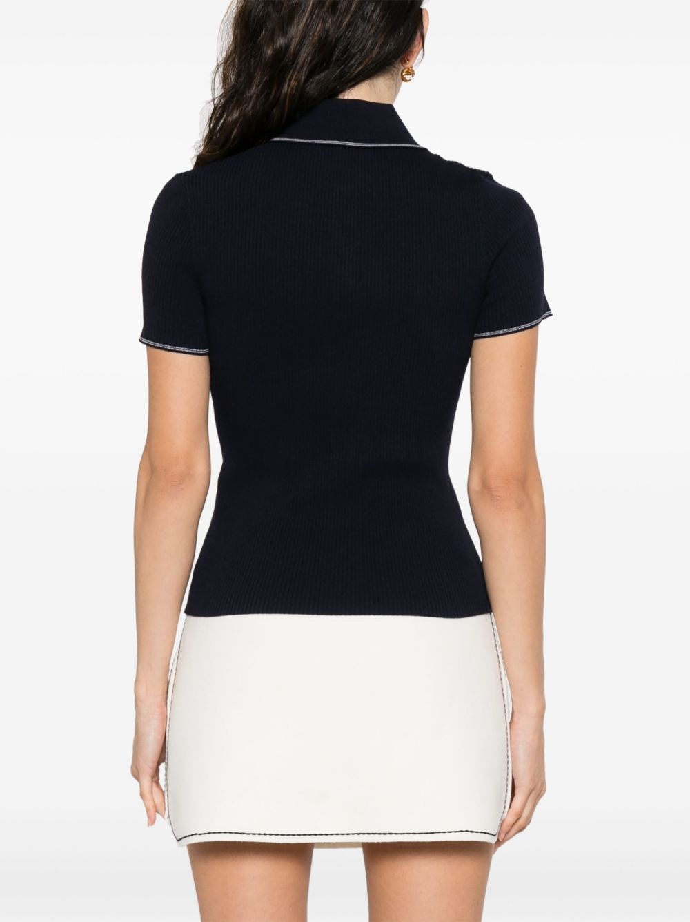 contrast-trim polo shirt - 4