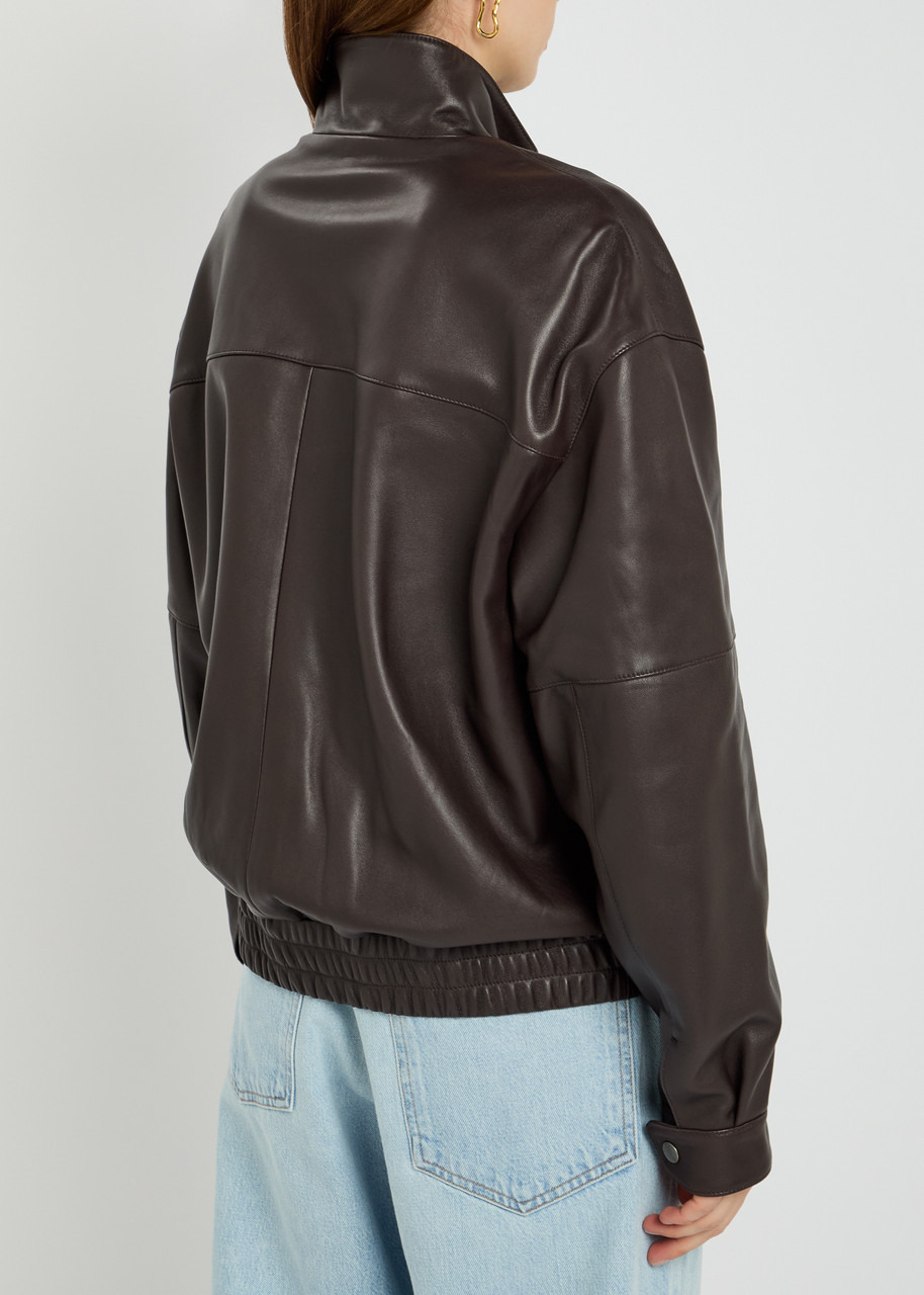 Rag & Bone Aria Panelled Leather Bomber Jacket - 3