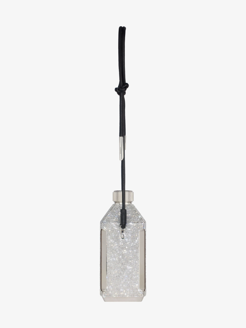 GIVENCHY 4G FLASK IN METAL AND STRASS WITH STRAP 4