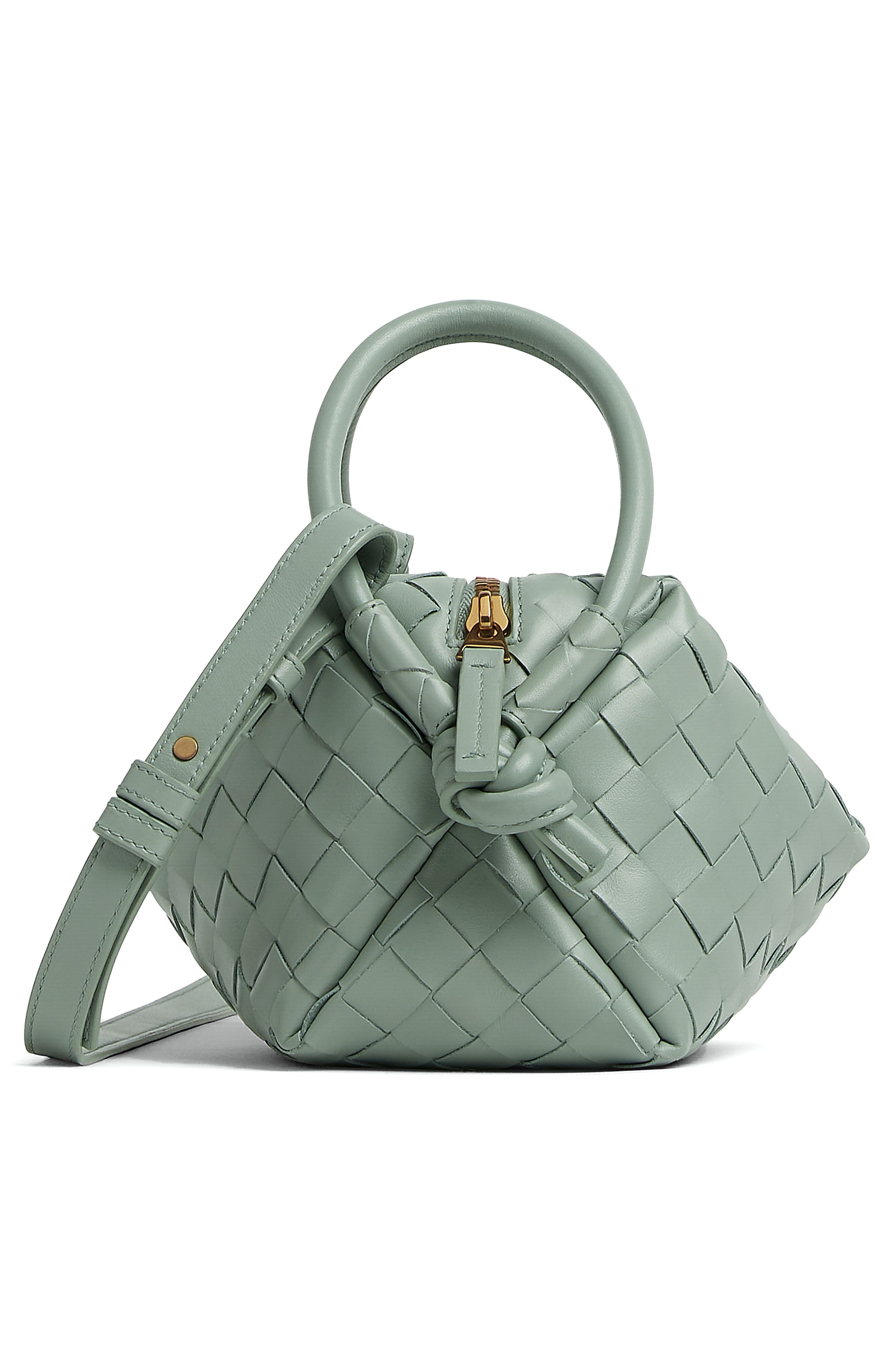 Small Loop Intrecciato Leather Crossbody Bag - 5