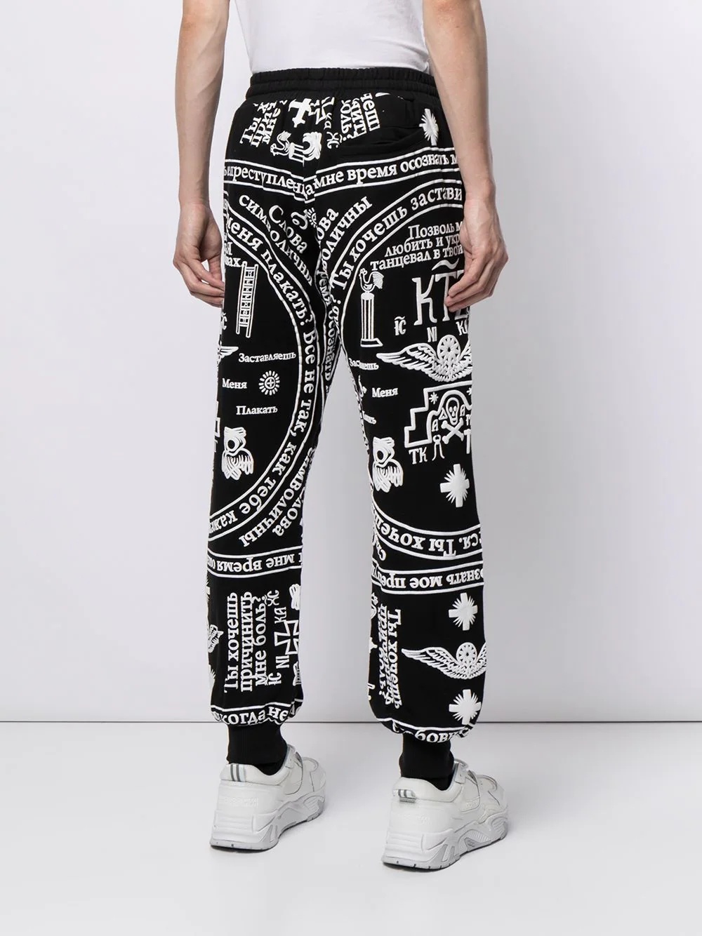 Church-print jogging trousers - 5