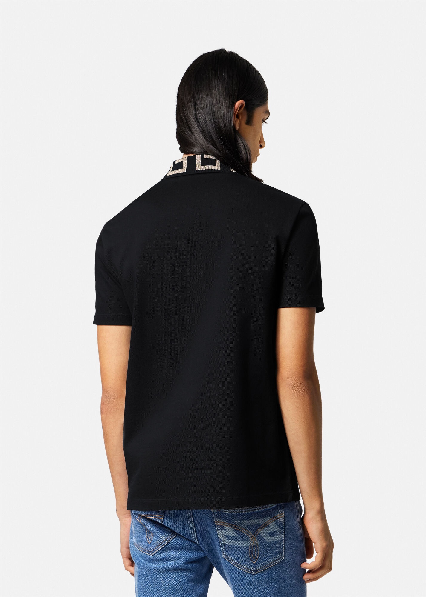 Greca Embroidered Polo Shirt - 4