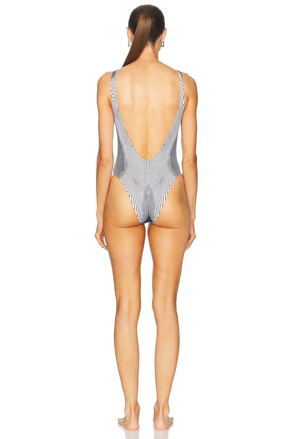 ワンピース JeanPaul GAULTIER Jean Paul Gaultier Pinstripe Body Morphing One Piece