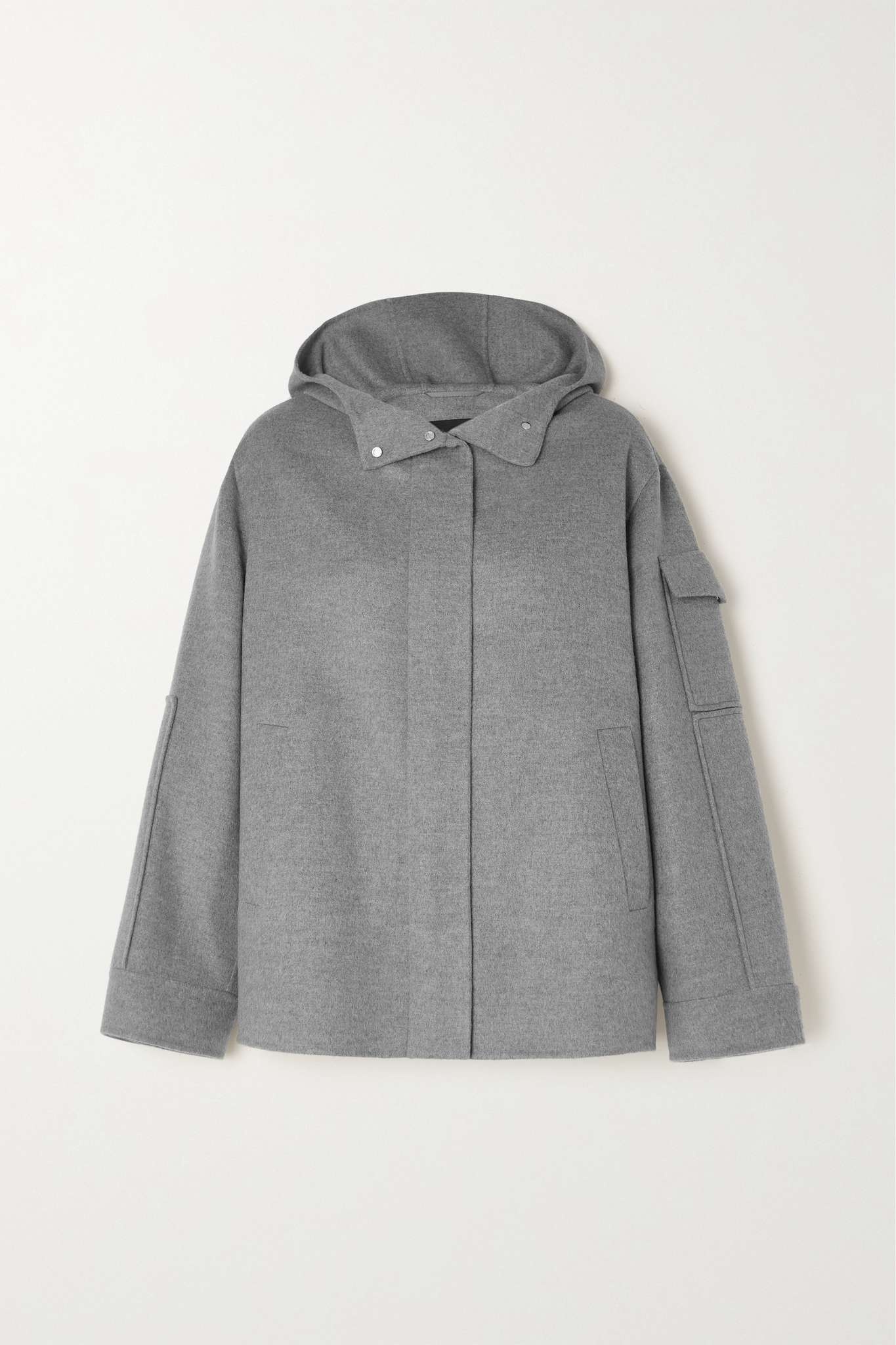Cashmere hooded jacket - 1
