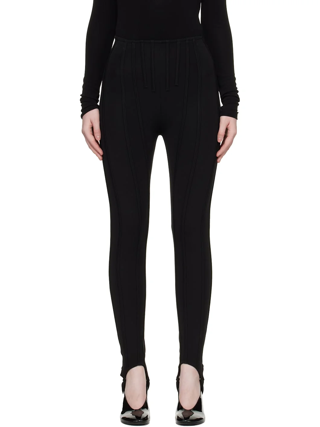 Black Jersey Milano Leggings - 1