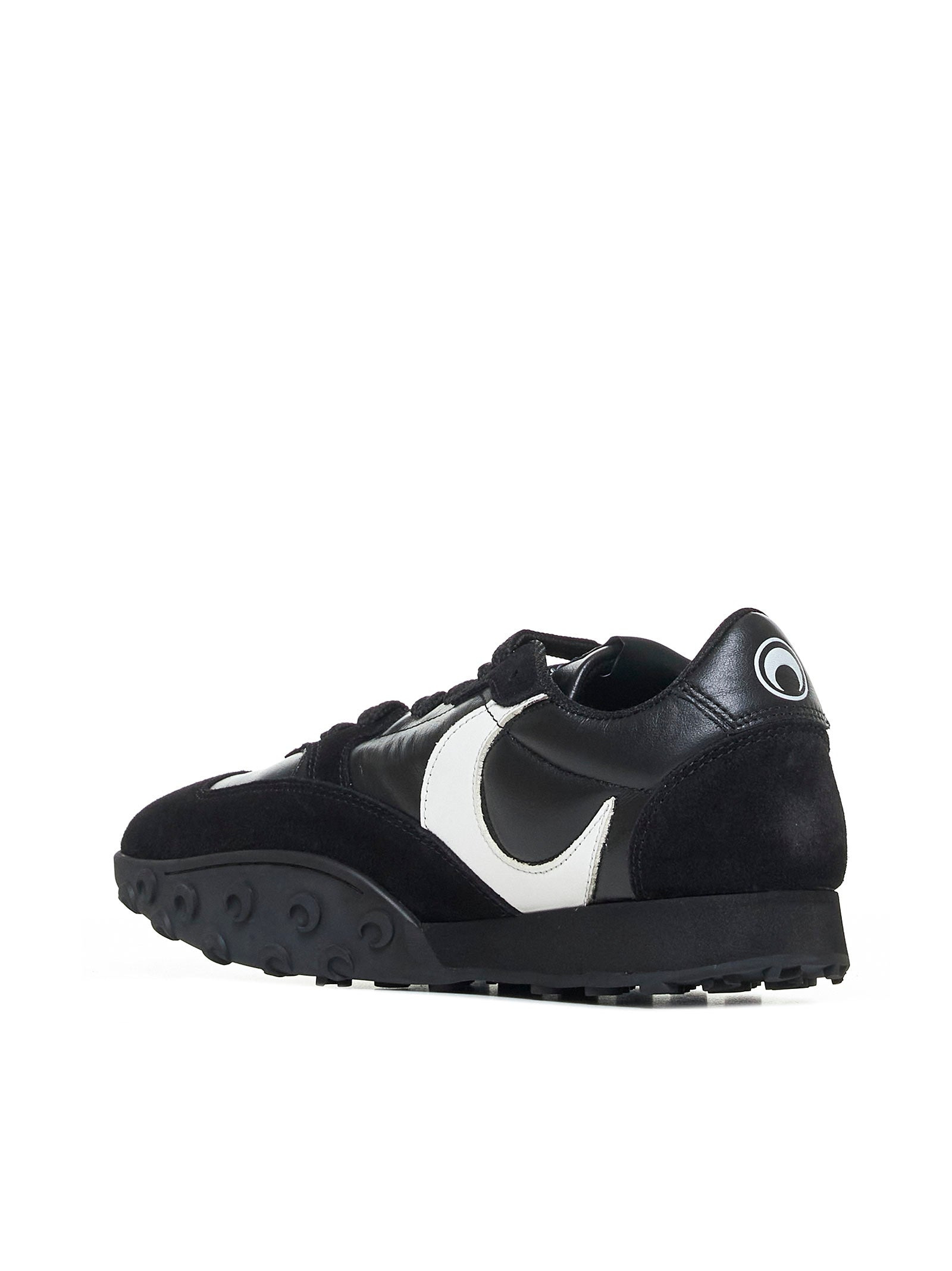 Marine Serre Women Marine Serre Ms Rise 22 Black Leather Sneakers - 3