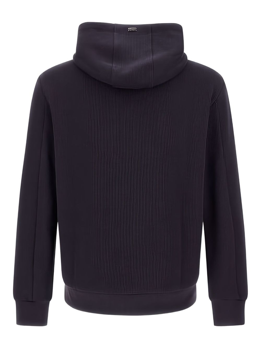 ribbed panelled zip-front hoodie - 5