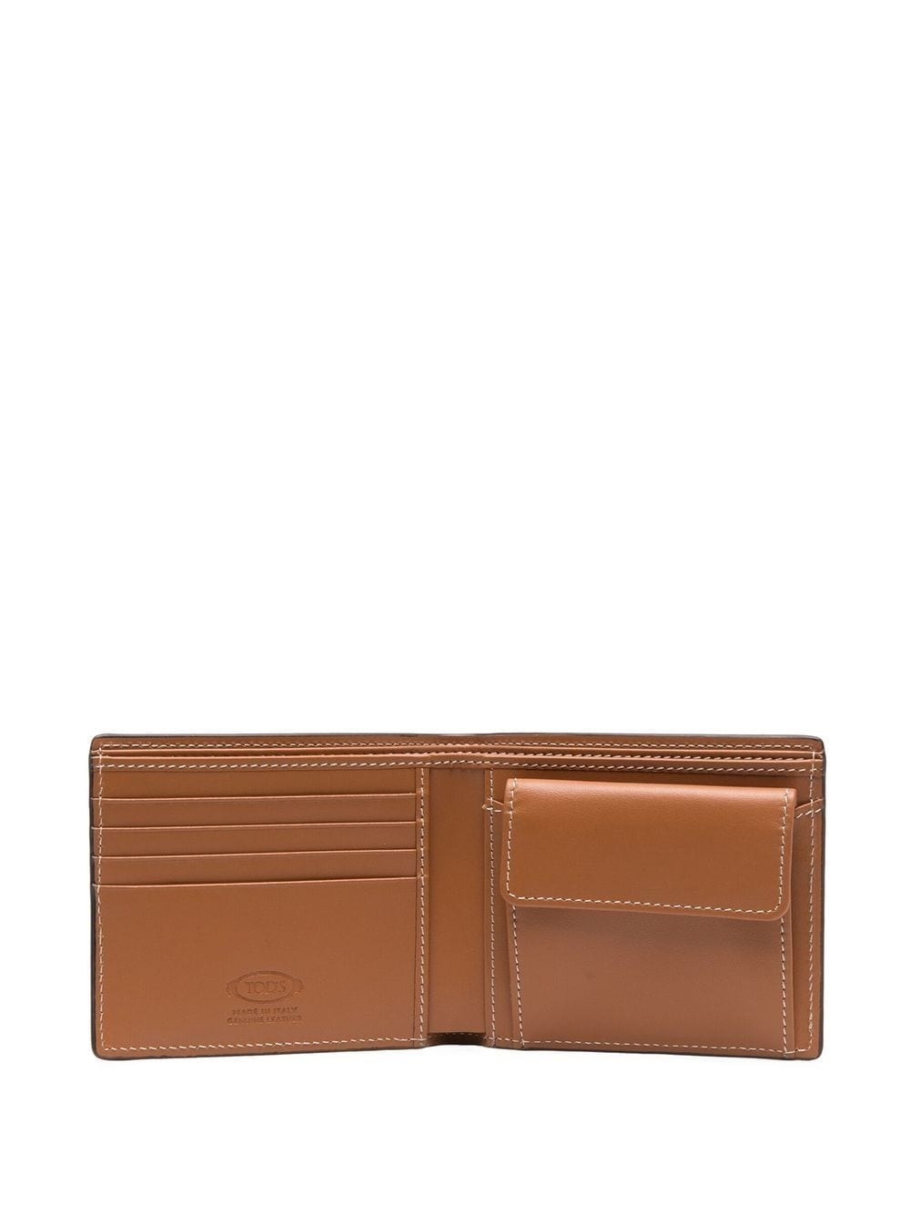stitch-detail leather wallet - 3