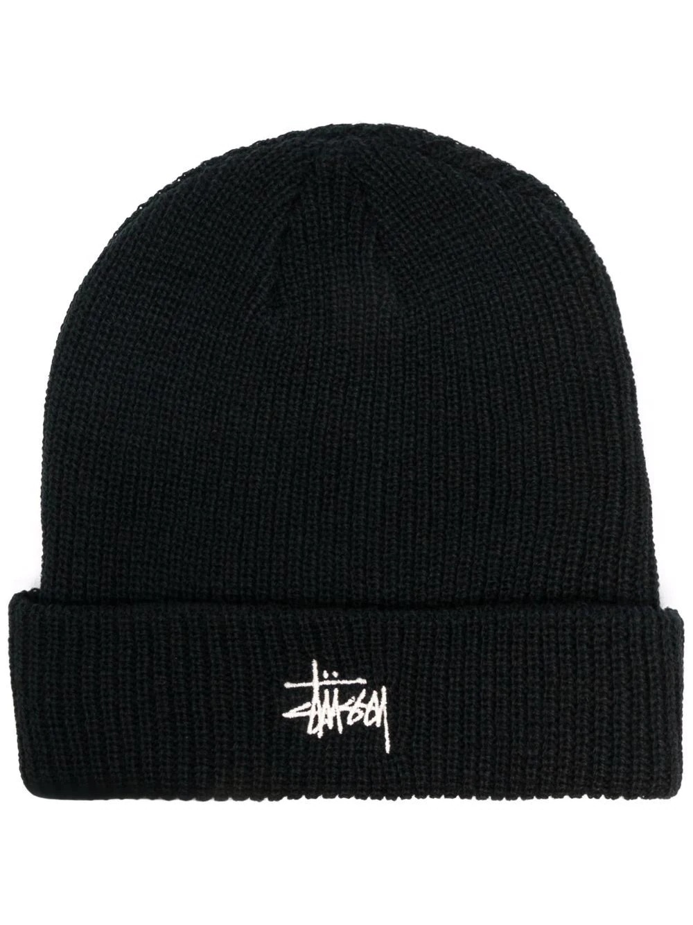 embroidered logo beanie - 1