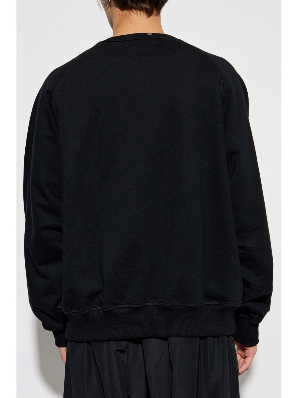 logo-print cotton sweatshirt - 4