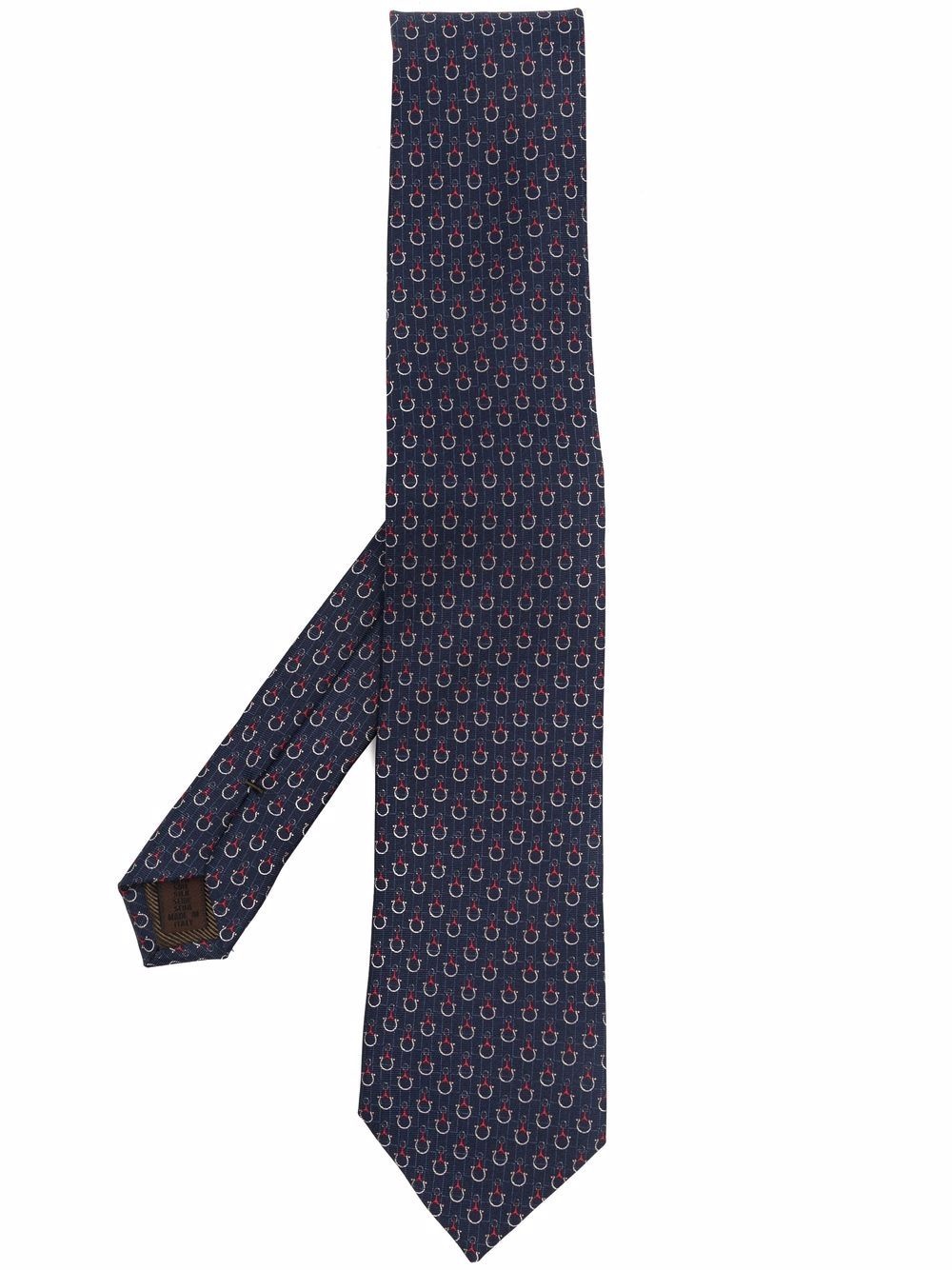 printed silk tie - 1