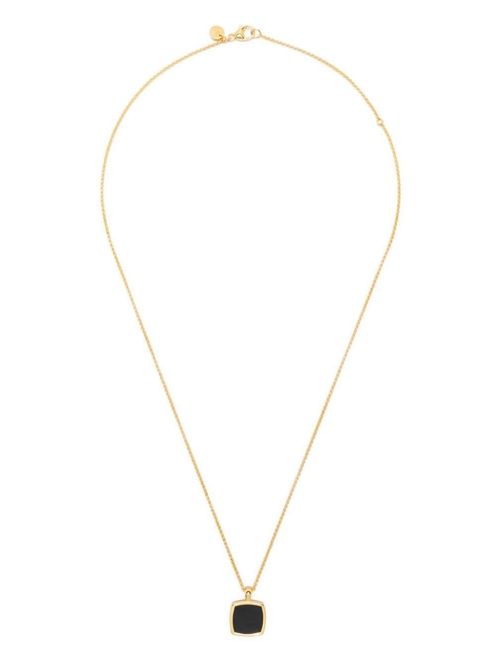 Cushion onyx pendant necklace - 3