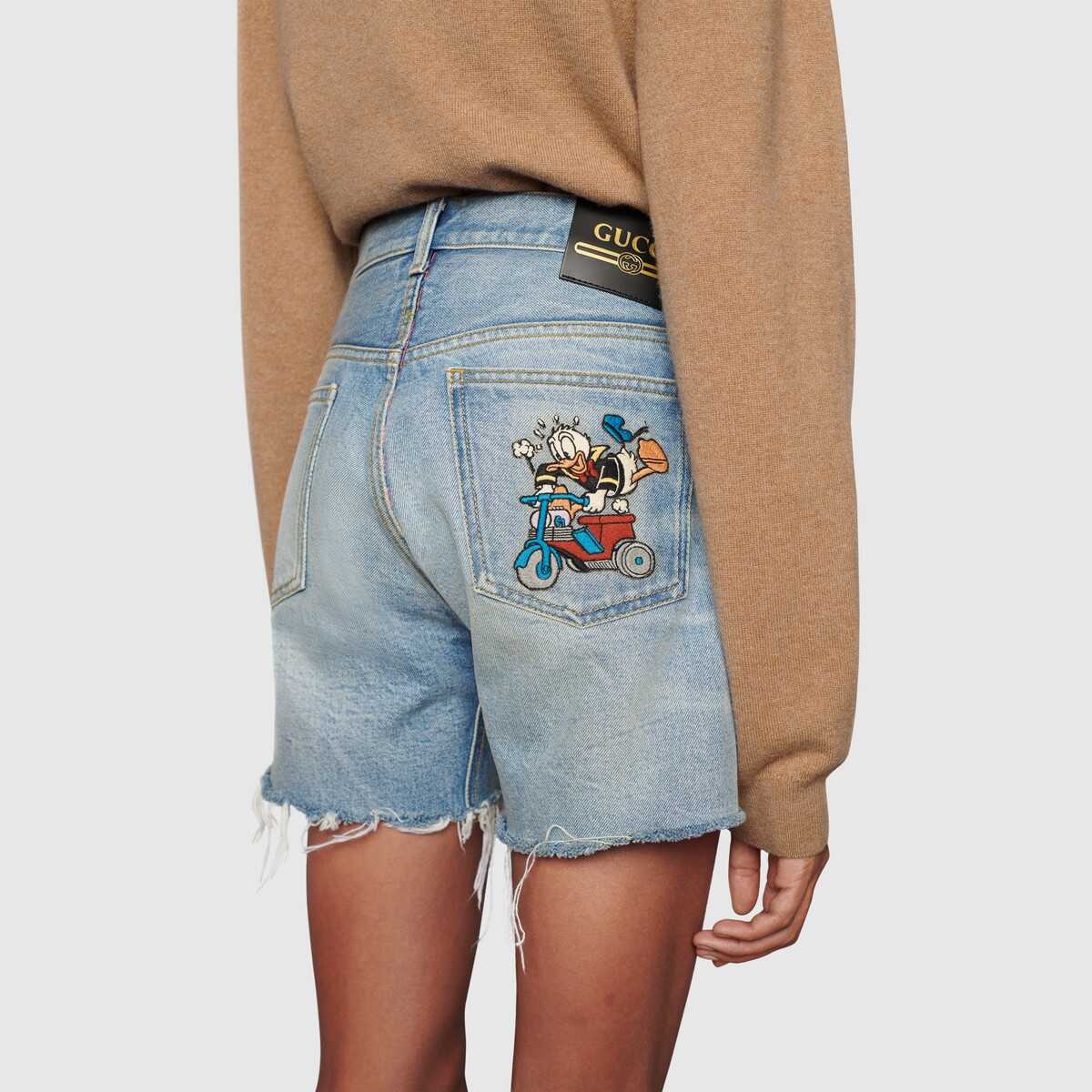 Disney x Gucci Donald Duck eco denim shorts - 7