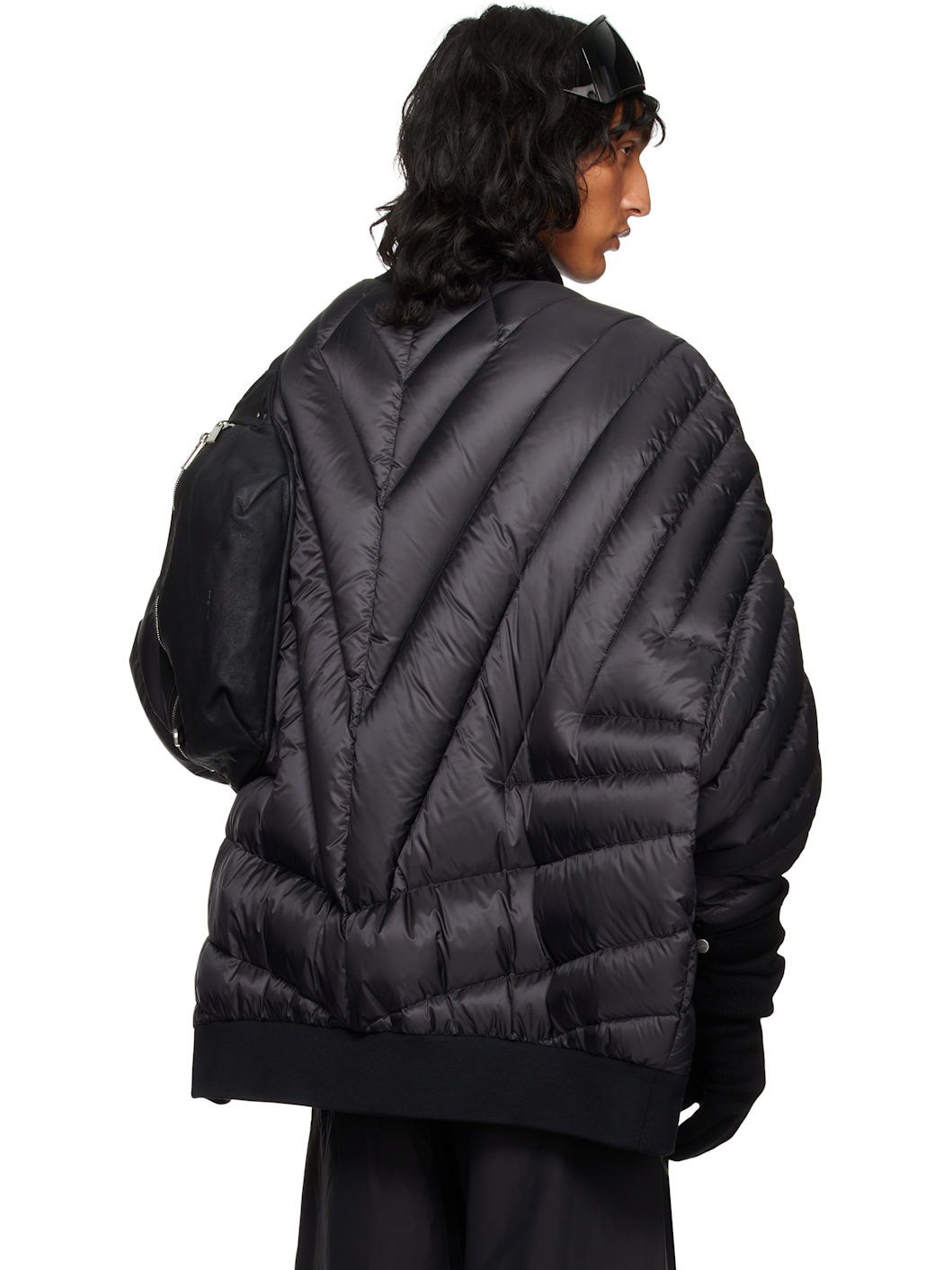 Moncler + Rick Owens Black Radiance Peter Bomber Jacket - 3