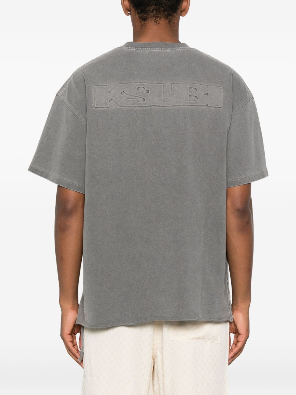 logo-embroidered T-shirt - 3