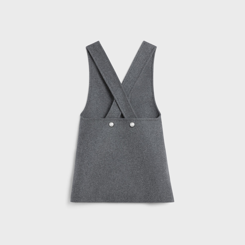 CELINE tunic mini dress in wool cloth outlook