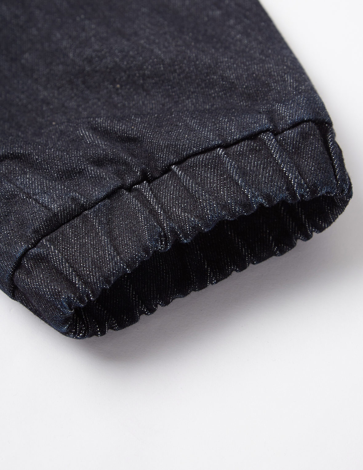 BROCADE SEAGULL APPLIQUÉ DENIM JOGGER PANTS - 11