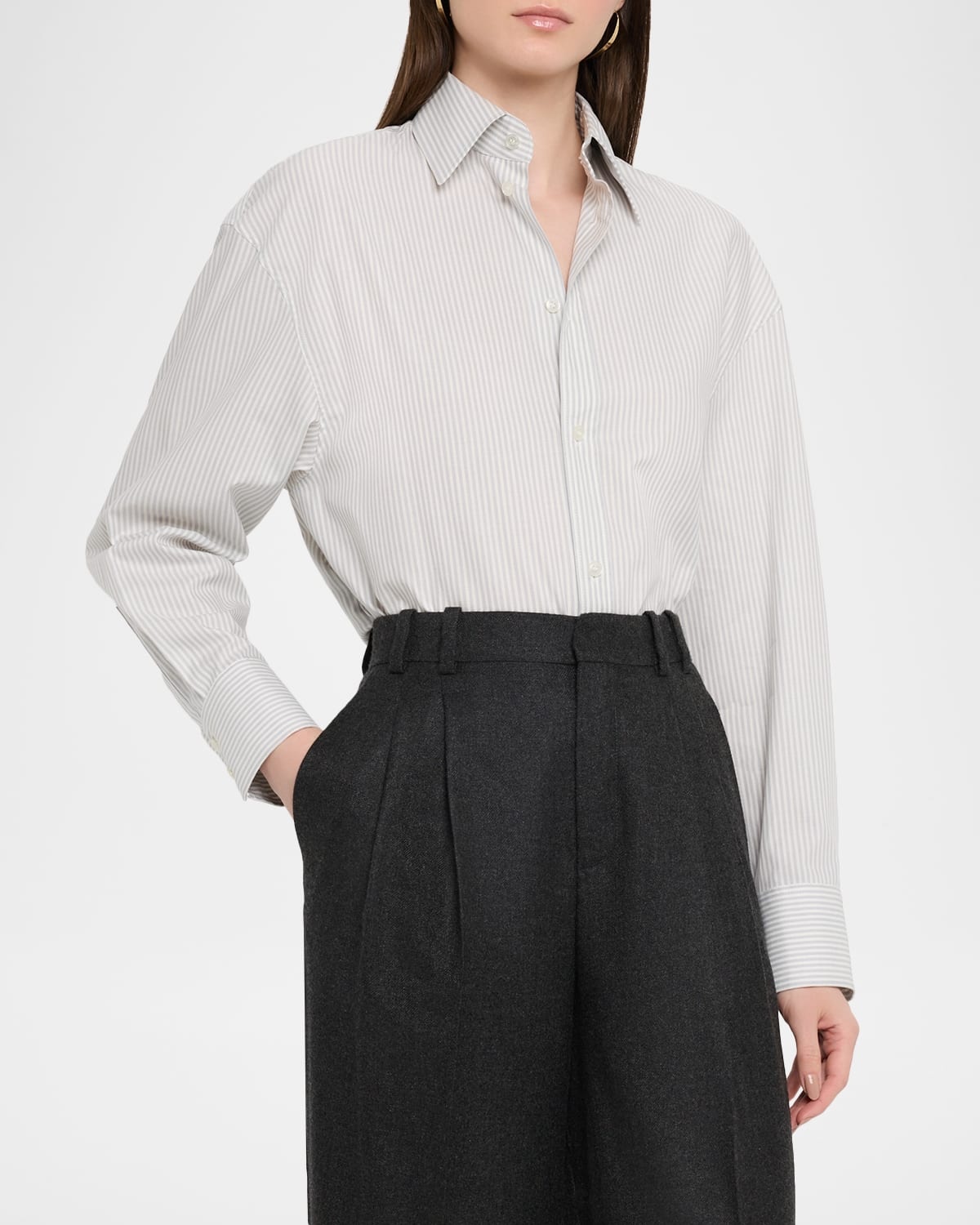 Ls Collared Btn Dwn Blouse - 4