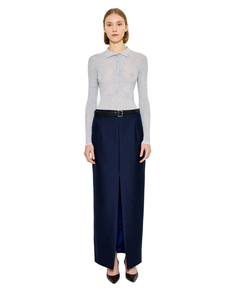 arch4 MAJA RIBBED ORGANIC CASHMERE POLO SHIRT outlook