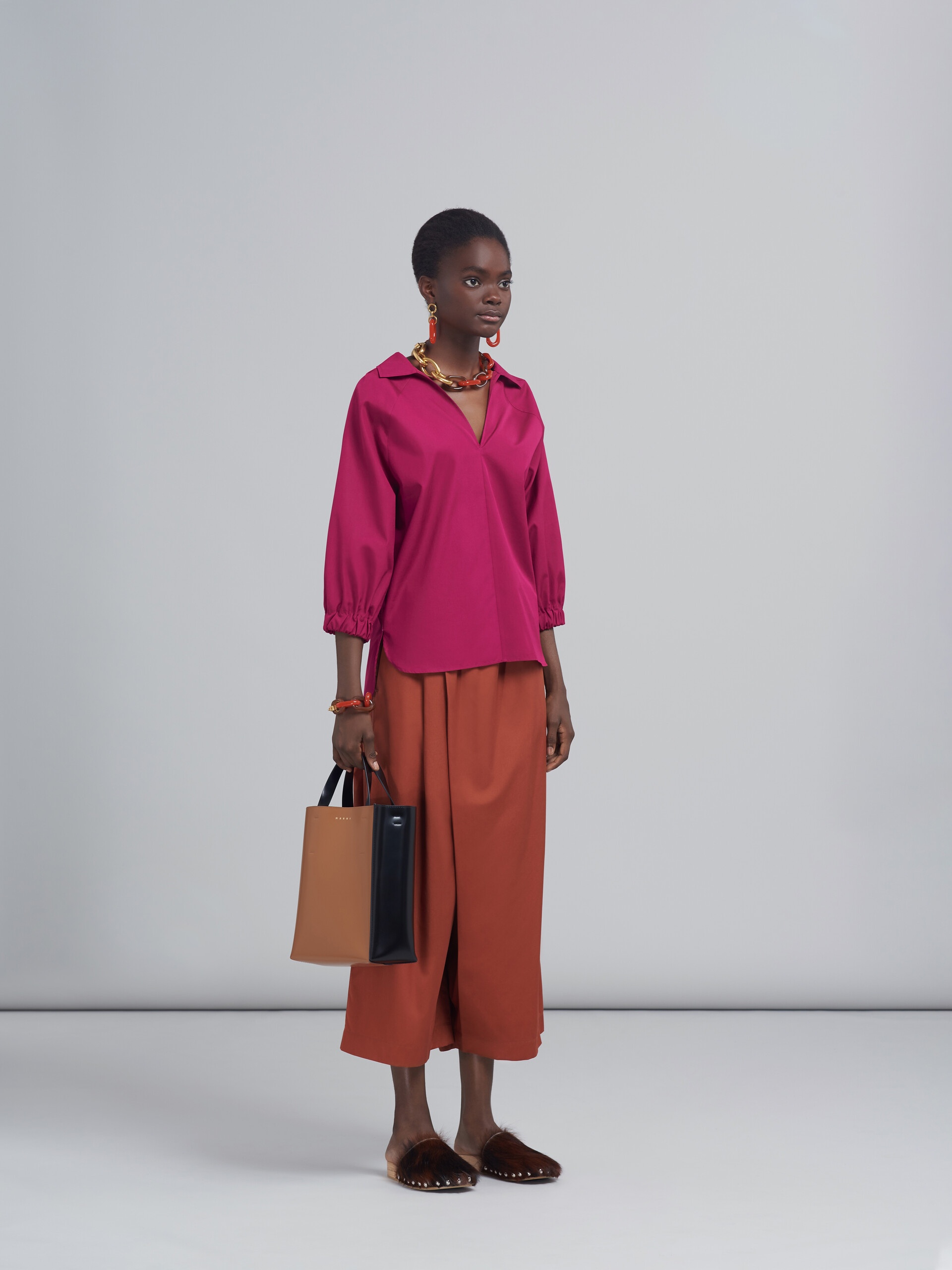 MIXED FABRICS TROUSERS - 5