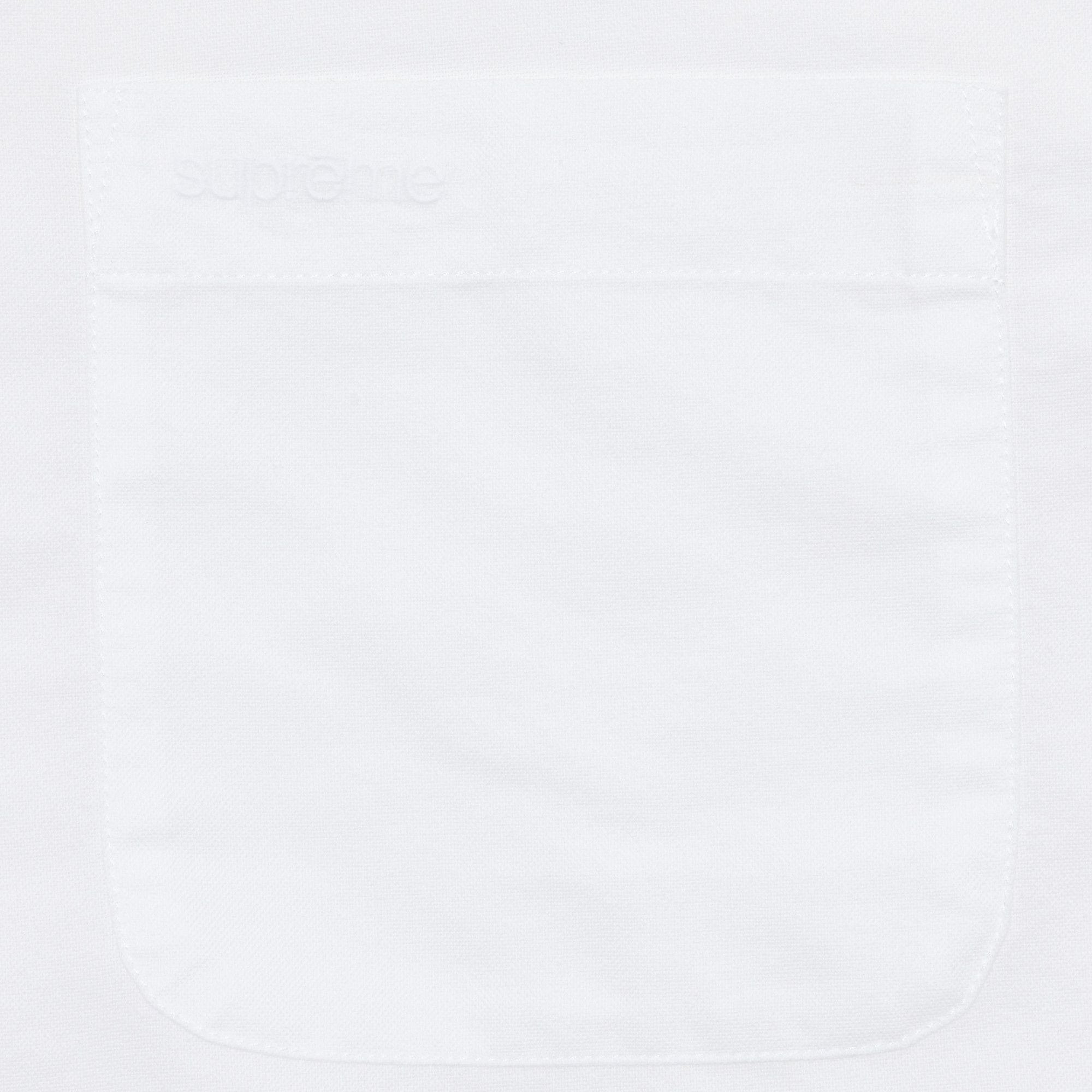 Supreme Loose Fit Oxford Short-Sleeve Shirt 'White' - 2
