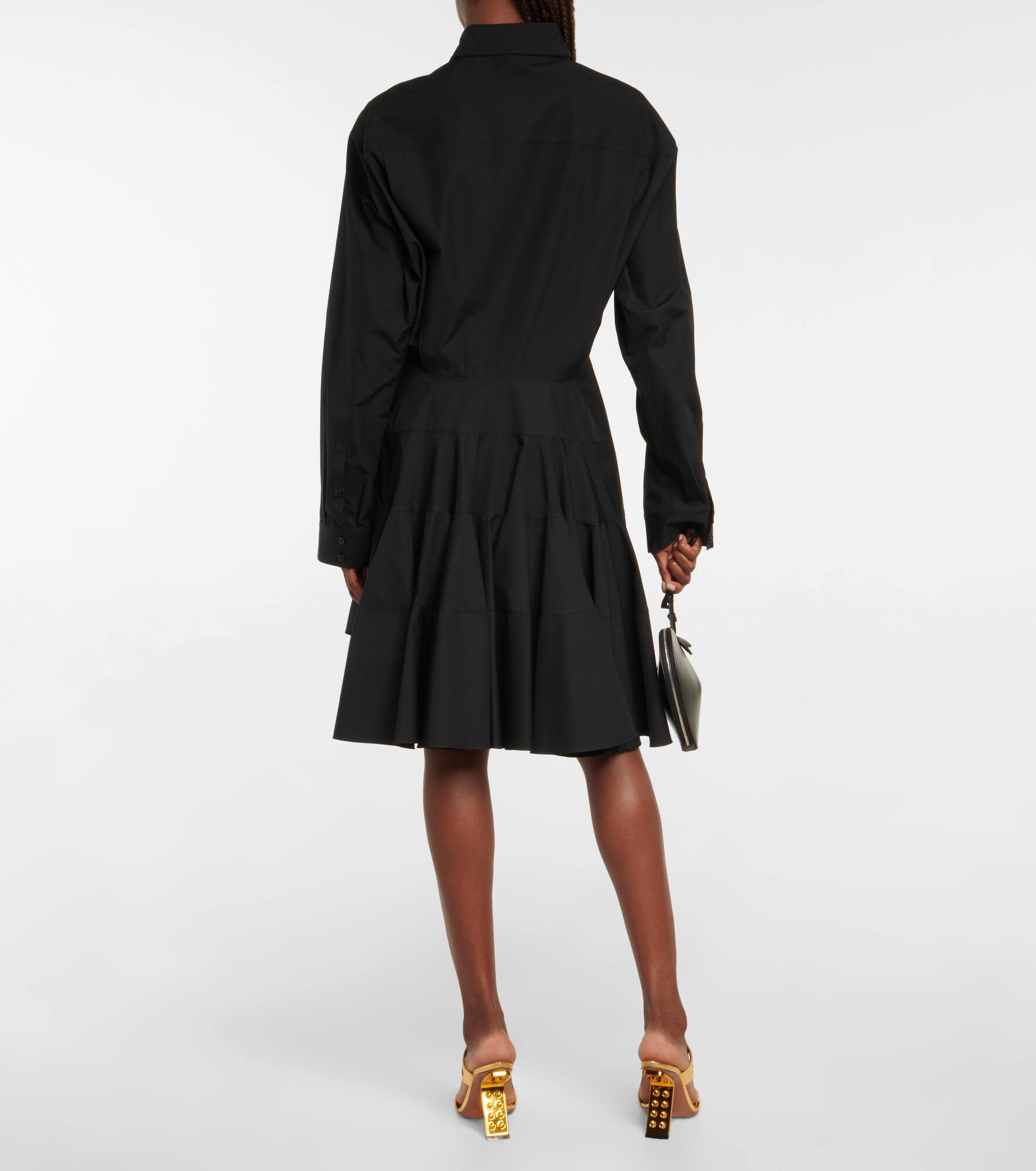 Cotton poplin shirt dress - 3