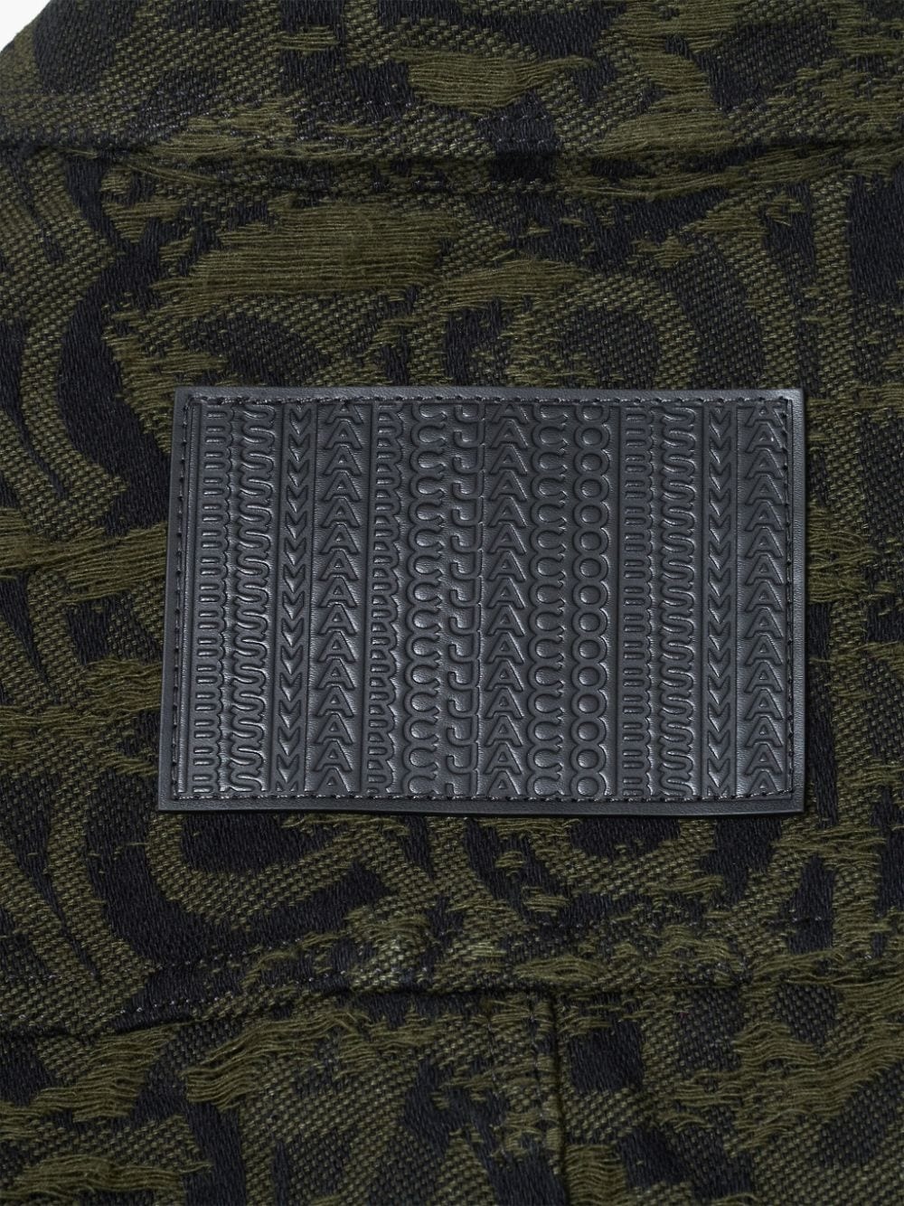monogram-print flared jacket - 5